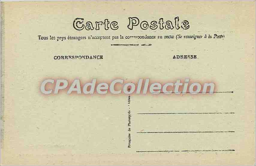 CPA RENNES palais de justice Argentré la Chalotais Gerbier Touiller — Rückseite