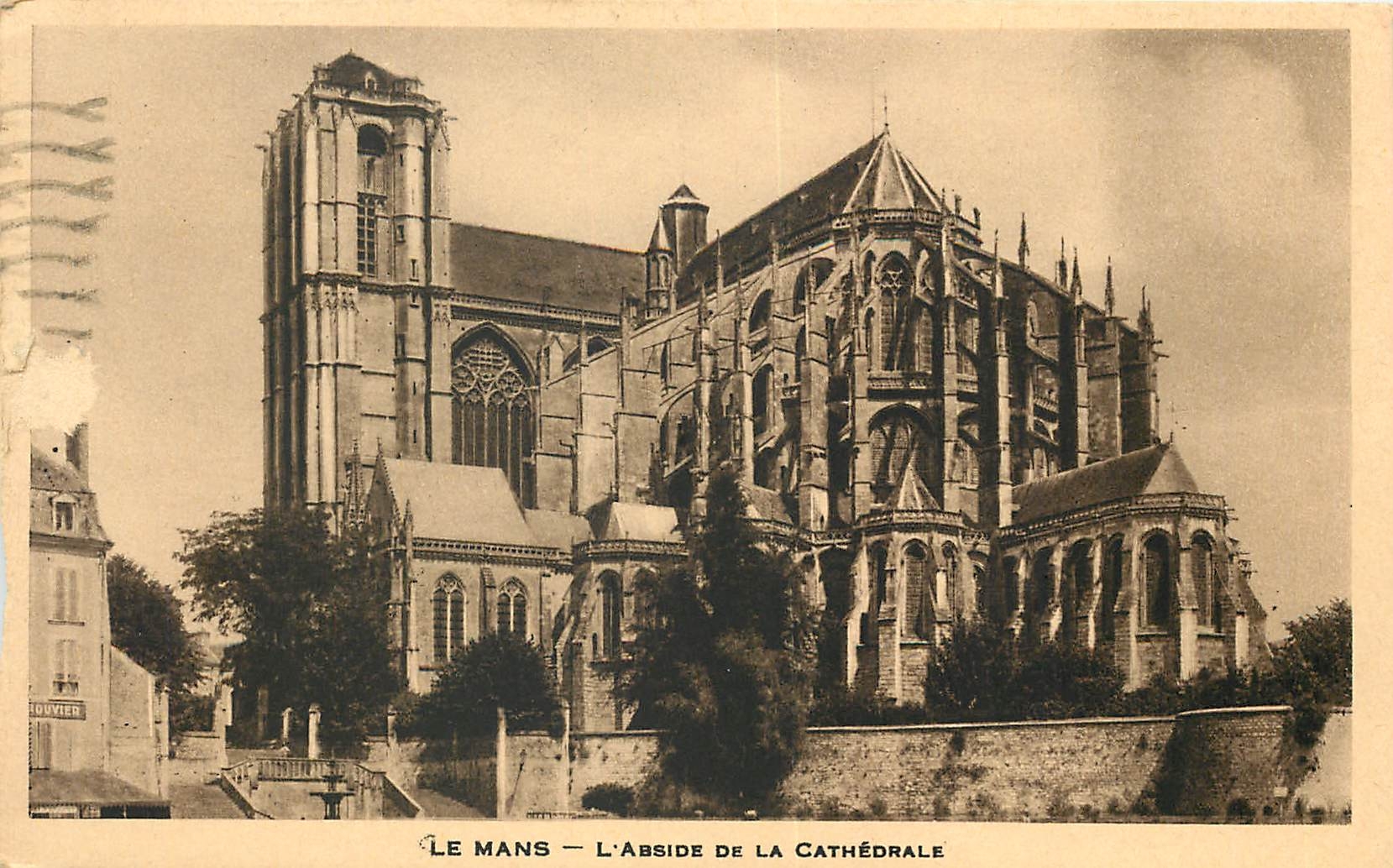 CPA Le Mans L'Abside de la Cathedrale