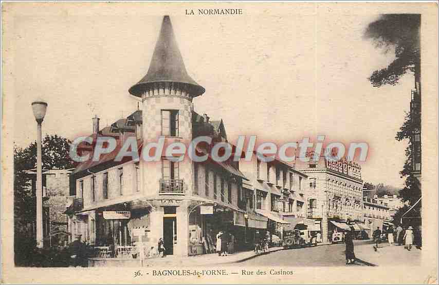 Bagnolles-de-l'Orne — Rue des Casinos — CPAdeCollection