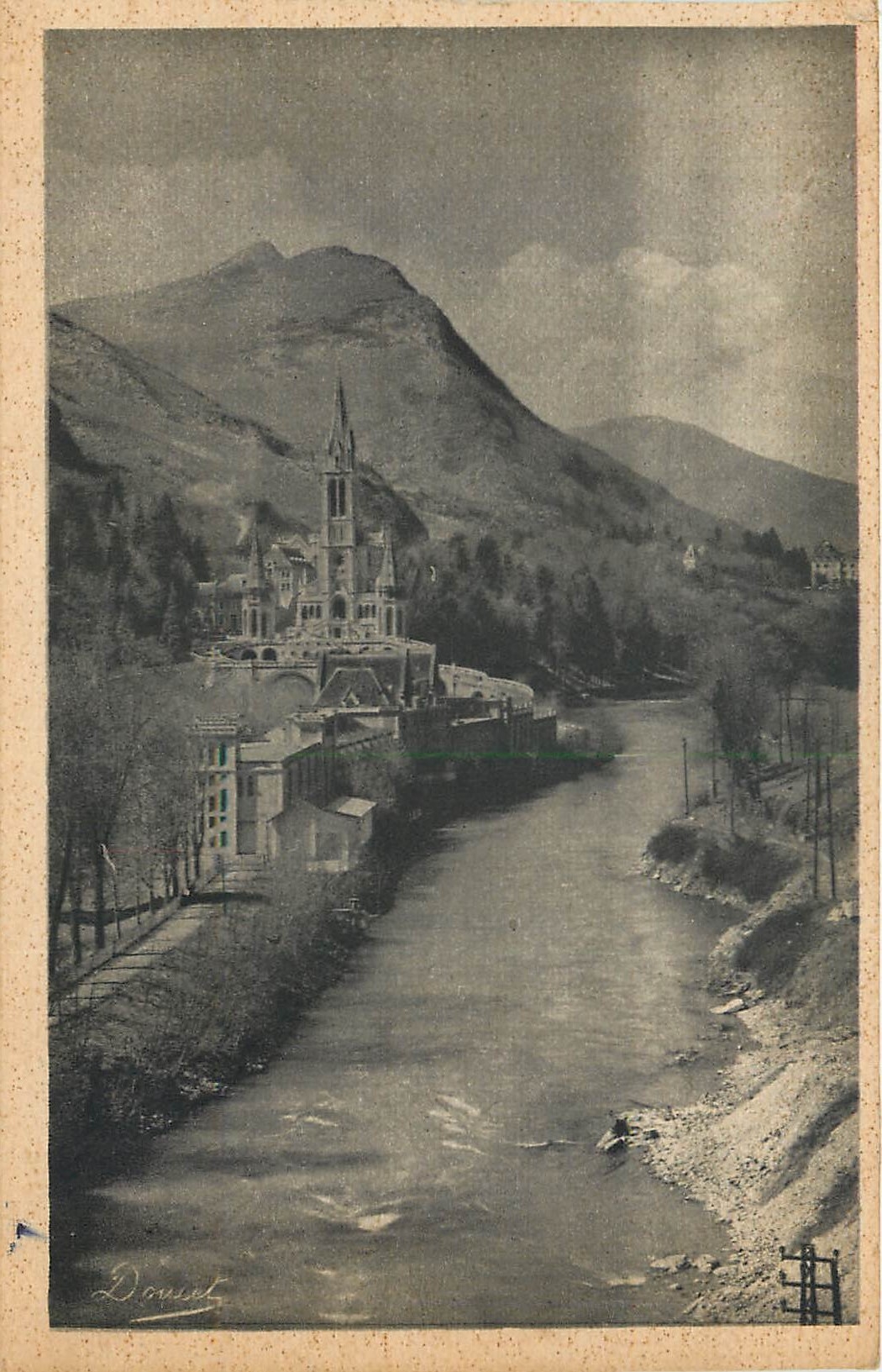 Lourdes — De Basiliek en de Gave P. D. — Drouzet