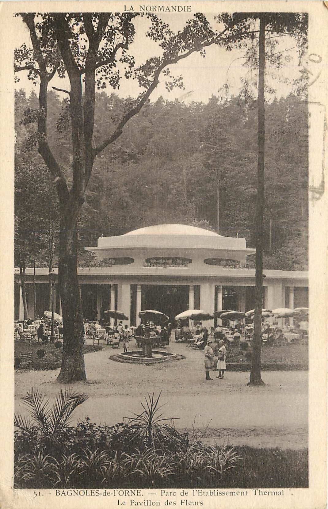 Bagnoles-de-l'Orne — Park des Thermalbades, Pavillon der Blumen — Éditions Artisques P. Lefebvre