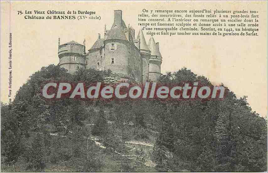 Château de Bannes (XVe siècle) — Dordogne — Édition Vues Artistiques, Louis Gaudé, Libourne