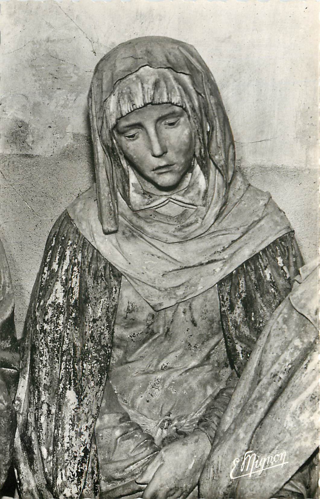 CPA Chaource (Aube) Detail de la Mise au tombeau Une Sainte Femme