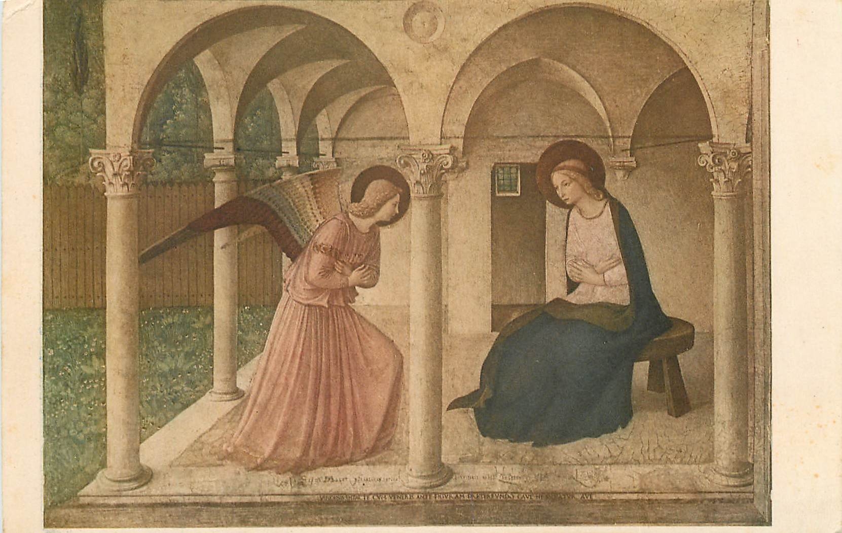 CPA L'Annunciazion Fra Beato Angelico Firenze Museo