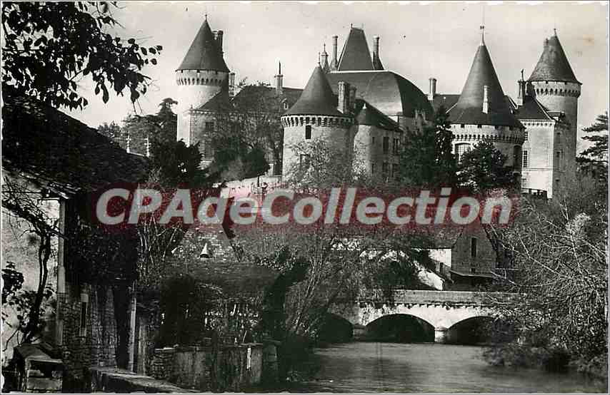 CPA Verteuil (Charente) Le chateau et le Pont sur la Charente