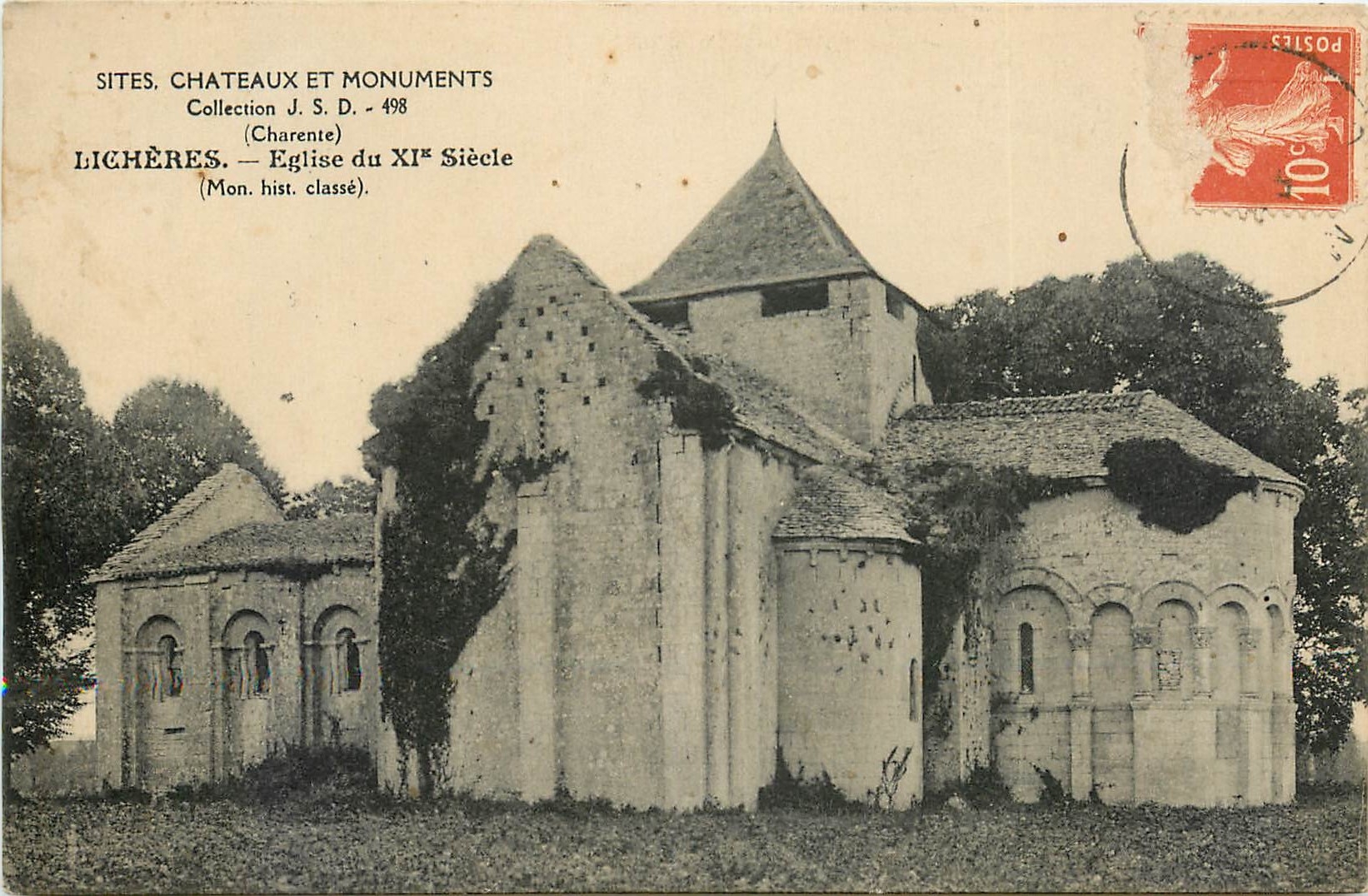 Lichères — Église du XIe Siècle — Collection J. S. D. - 498
