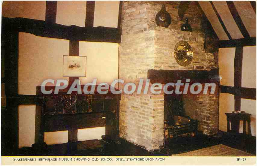 Shakespeare's Birthplace Museum — Old School Desk — Stratford-upon-Avon — SP 129