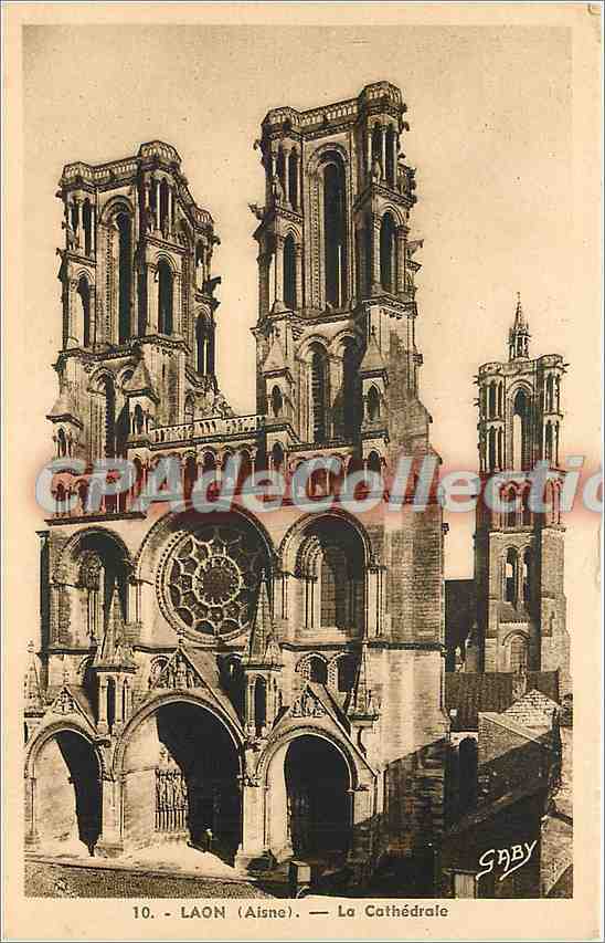Laon (Aisne) — La Cathédrale — Edition Gaby, n°10