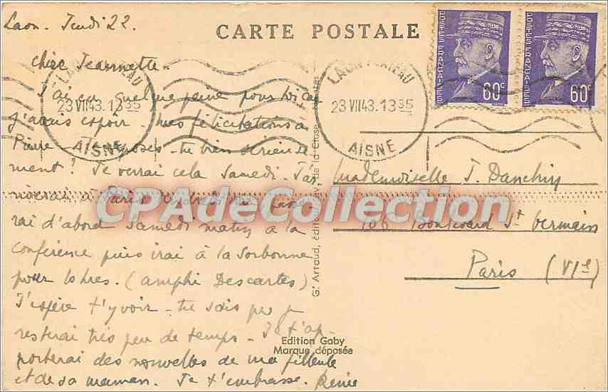 Laon (Aisne) — La Cathédrale — Edition Gaby, n°10 — Reverso