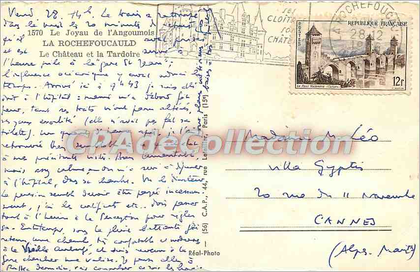 The Château de La Rochefoucauld — La Tardoire — Publisher Cap — Back