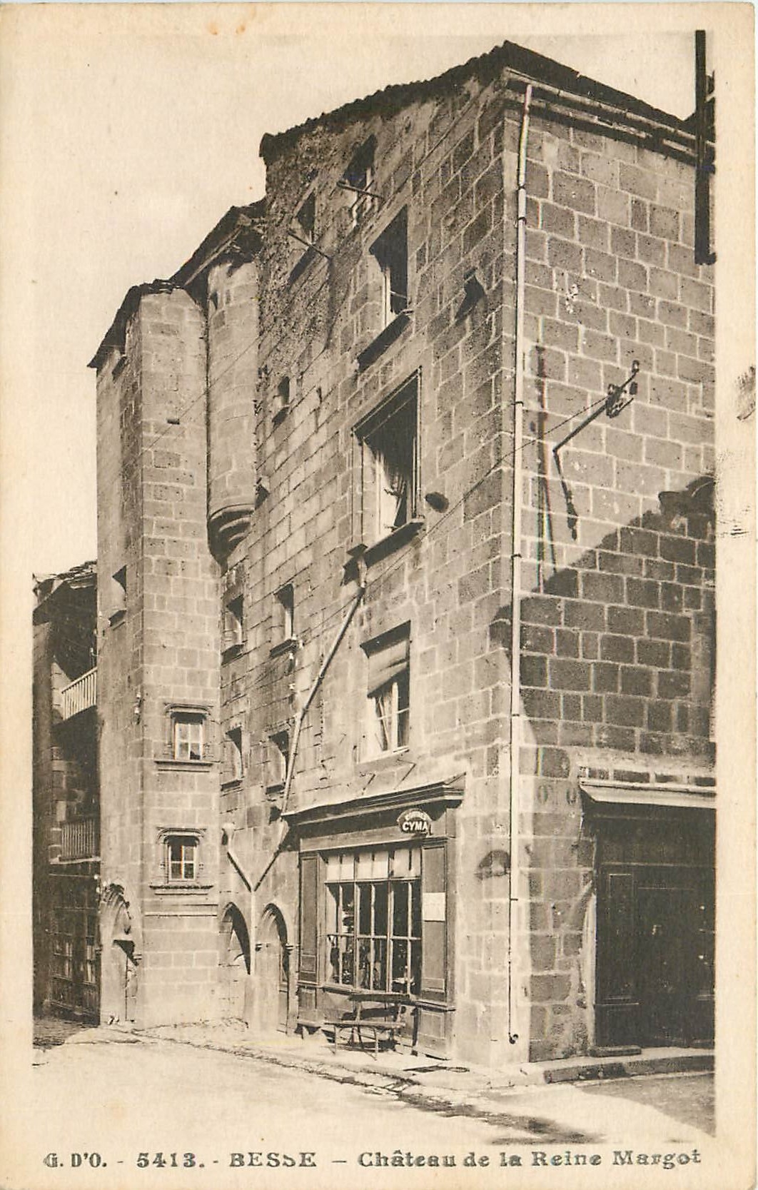CPA Besse Chateau de la Reine Margot