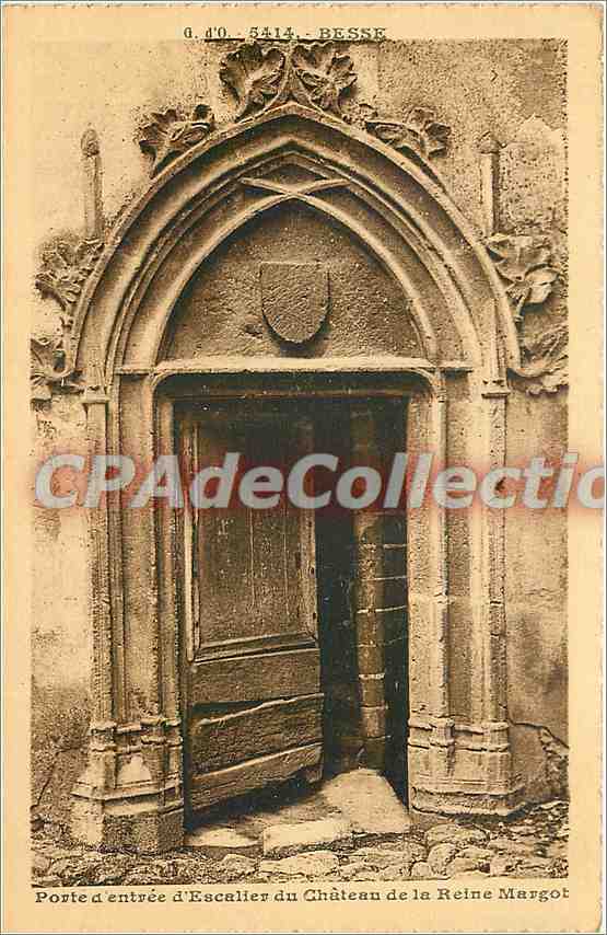 CPA Besse Porte d'entree d'Escalier du Chateau de la Reine Margot
