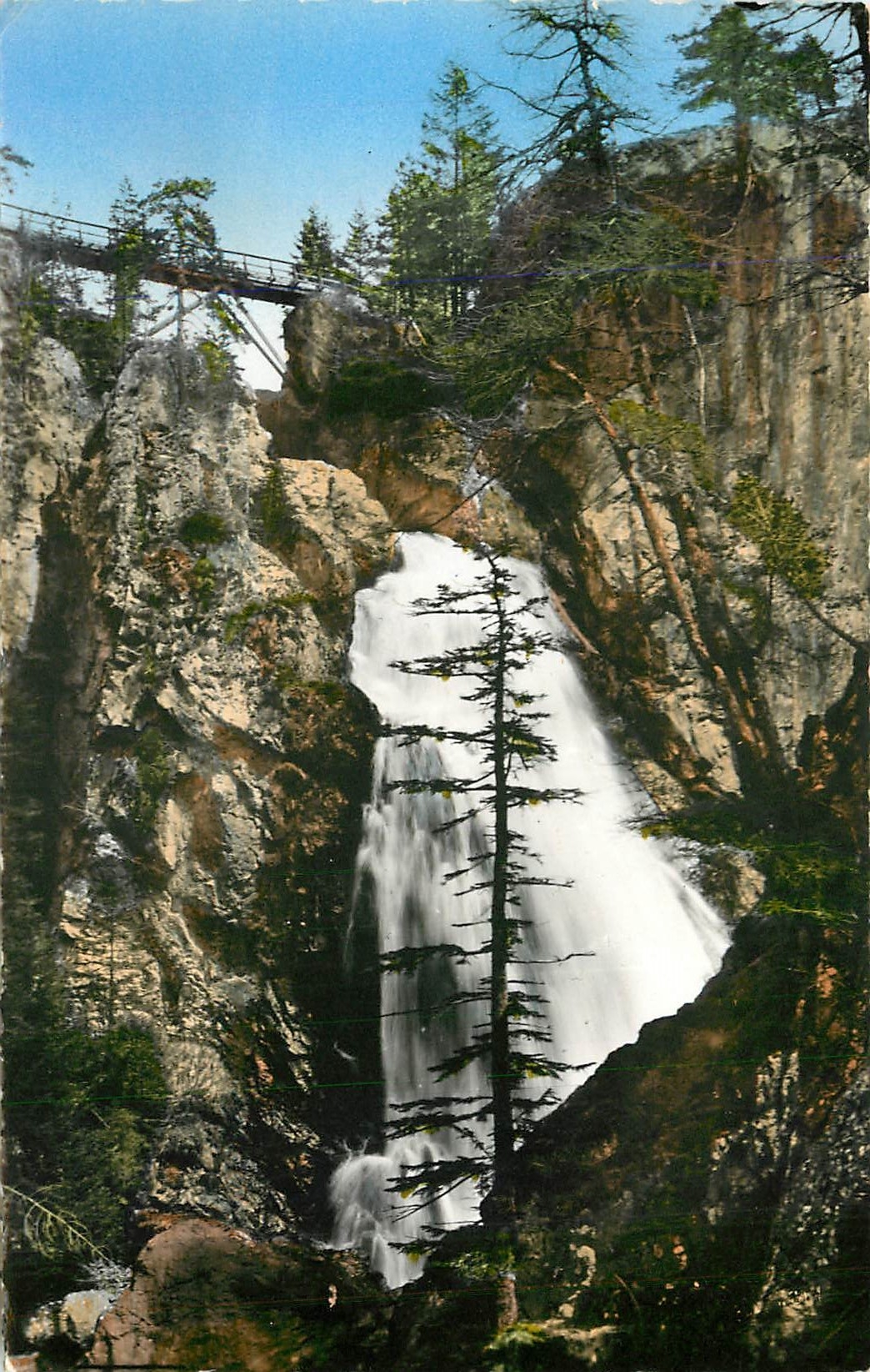 CPA La Suisse Nicoise St Martin Vesubie (A M) Alt 960 m Cascade du Boreon