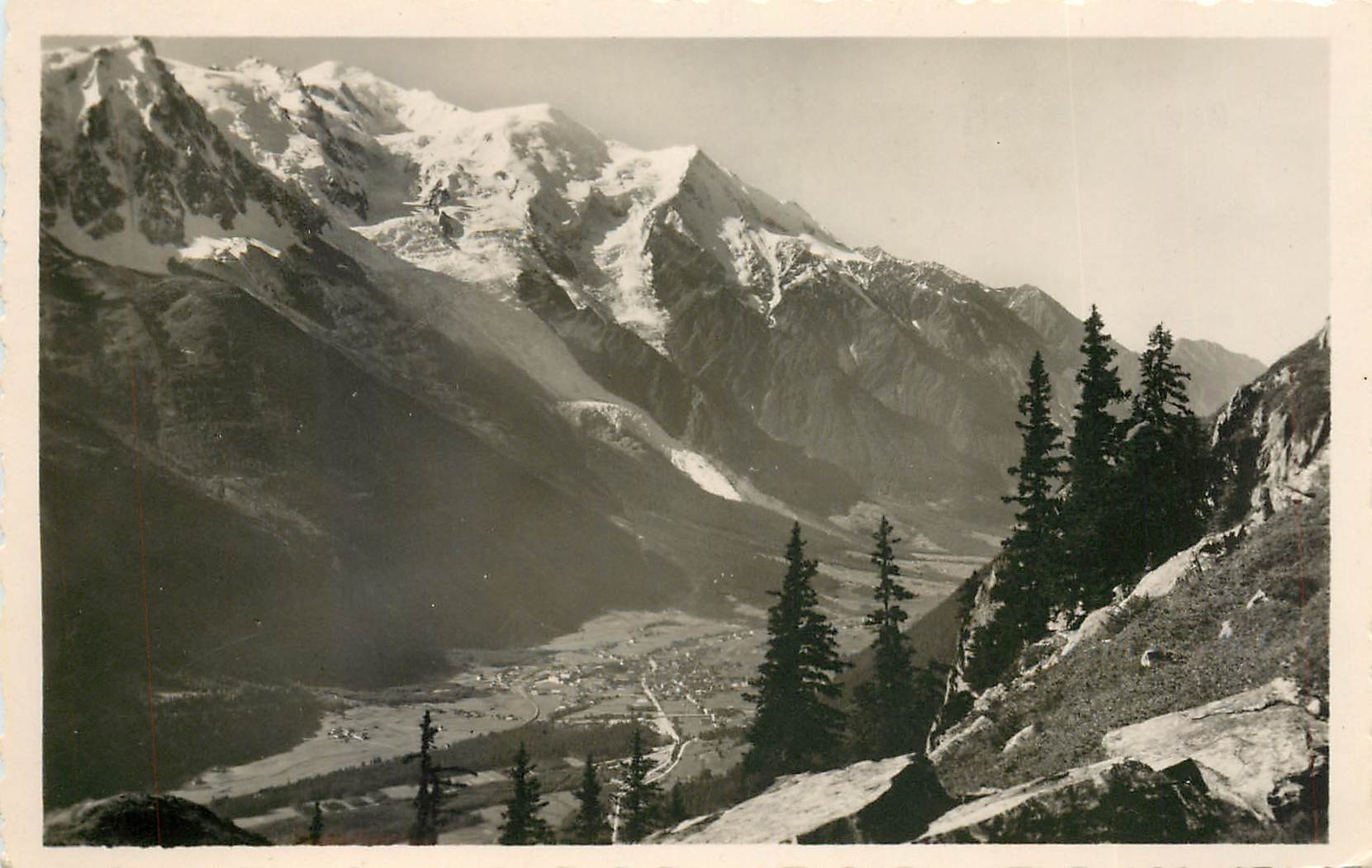 CPA Chamonix Mont Blanc Vue aerienne