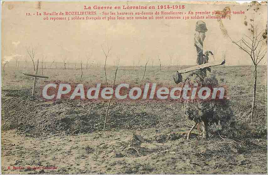 CPA La Guerre en Lorraine en 1914 1915 La bataille de Rozelieures