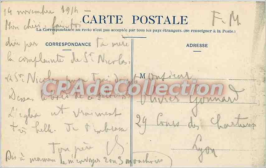 Saint-Nicolas-du-Portail — Grand Portail — San Nicolás, Patrón de los Lorena — Edición Gauché — Reverso