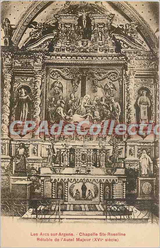 Les Arcs-sur-Argens - Chapelle Sainte-Roseline - Retable de l'Autel Majeur (XVIe siècle)