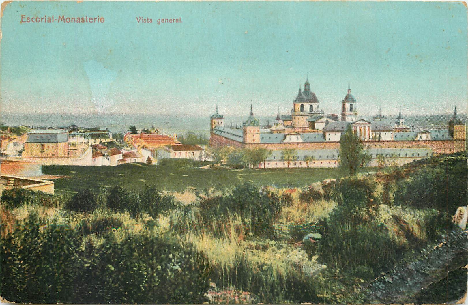 Escorial-Monasterio — Vista general — Édition Knackstedt y Nähler, Hamburgo (Allemagne), Série 490, N° 9