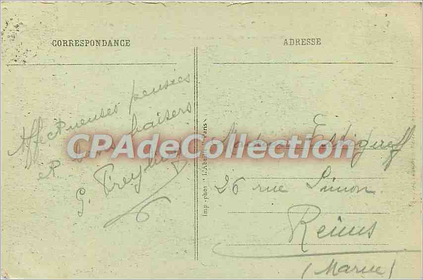 CPA Paris Panorama pris de la Bastille le Boulevard Beaumarchais et Boulevard R — Verso