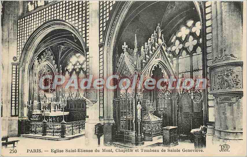 CPA Paris Eglise Saint Etienne du Mont Chapelle et Tombeau de Sainte Genevieve