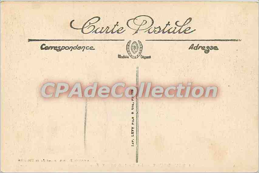 CPA La Bourboule Le Casino et le Funiculaire — Verso
