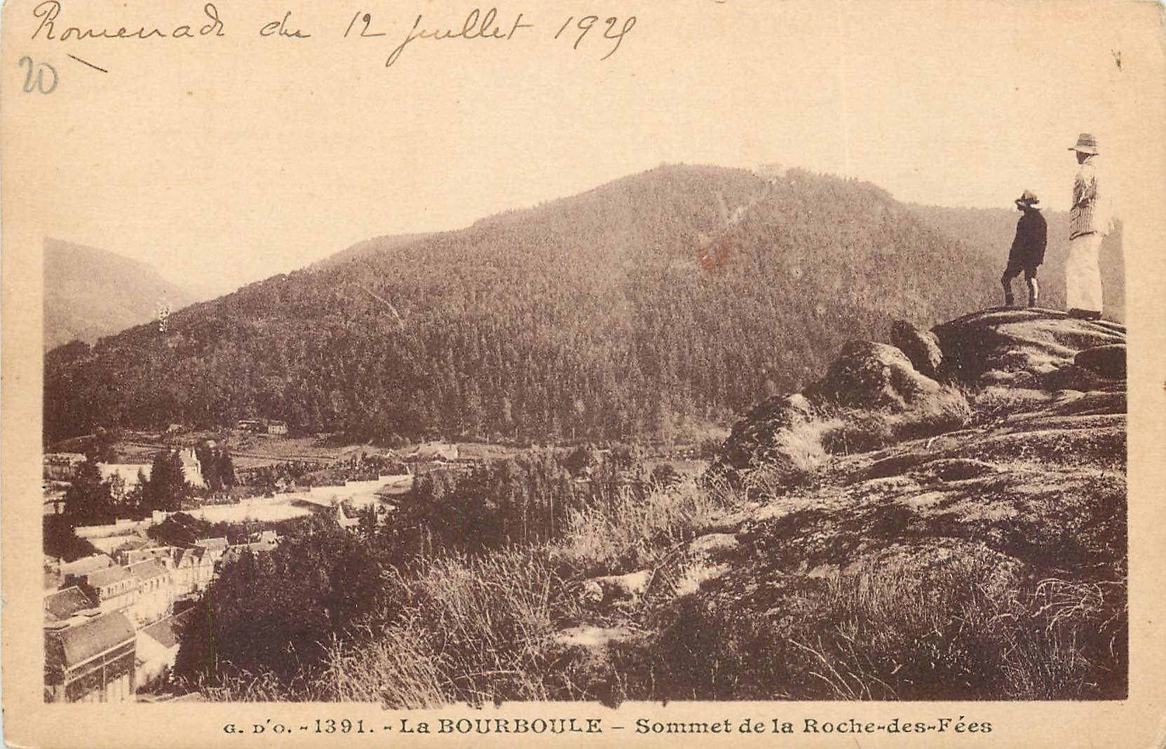 CPA La Bourboule Sommet de la Roche des Fees
