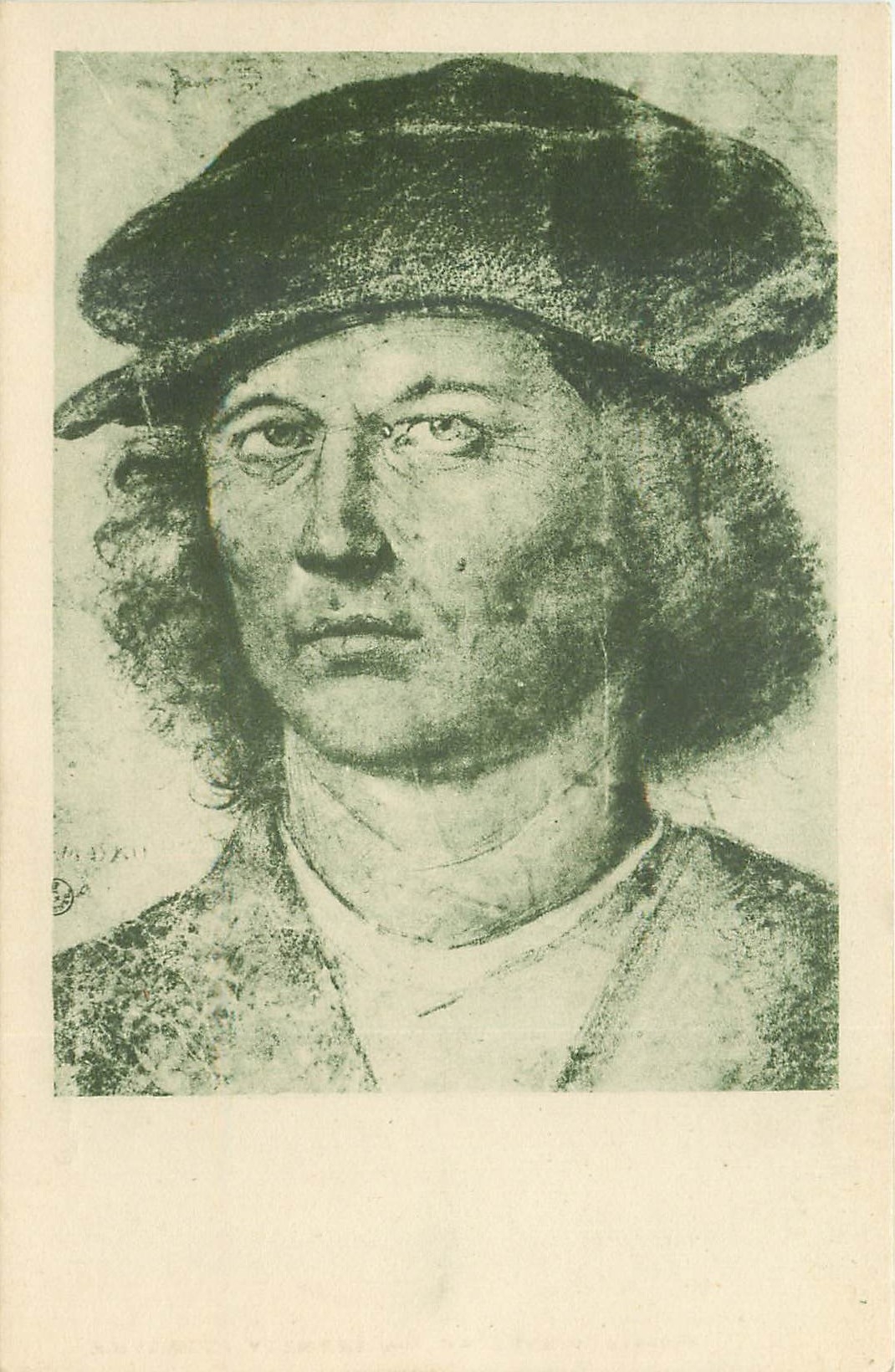 CPA Boccaccio Boccaccino Ritratto (Firenze Galleria Uffizi)