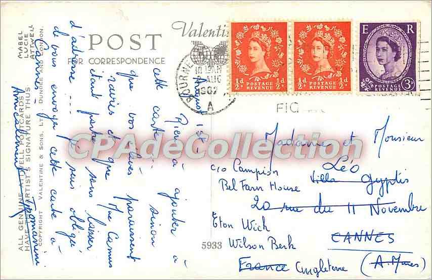 Enfant dans un hamac — illustration de Mabel Lucie Attwell — carte postale — Reverso