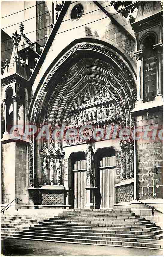 CPA Lille Cathedrale de N D de la Treille Portail Saint Hubert