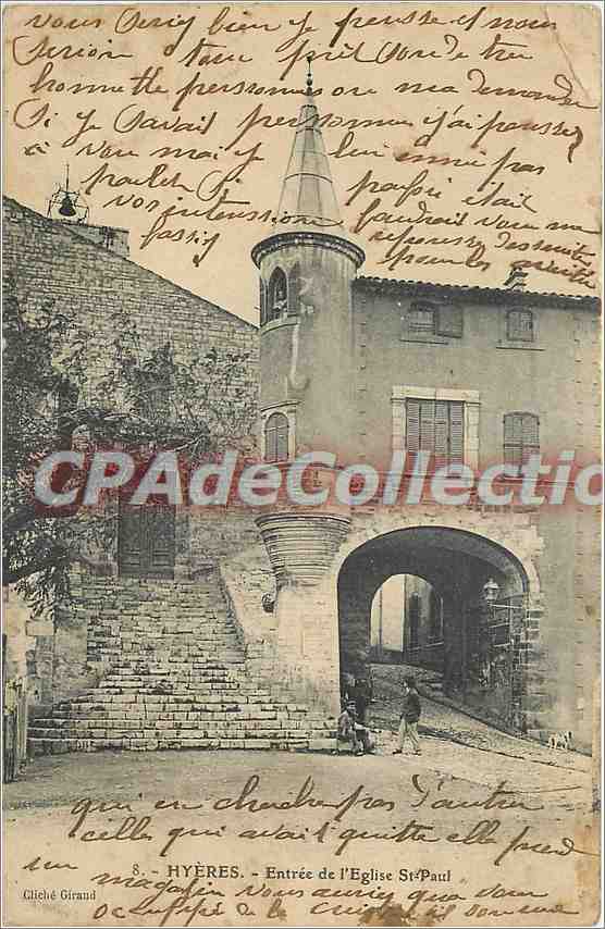 Hyères - Entrée de l'Église Saint-Paul — cliché Giraud, n°8