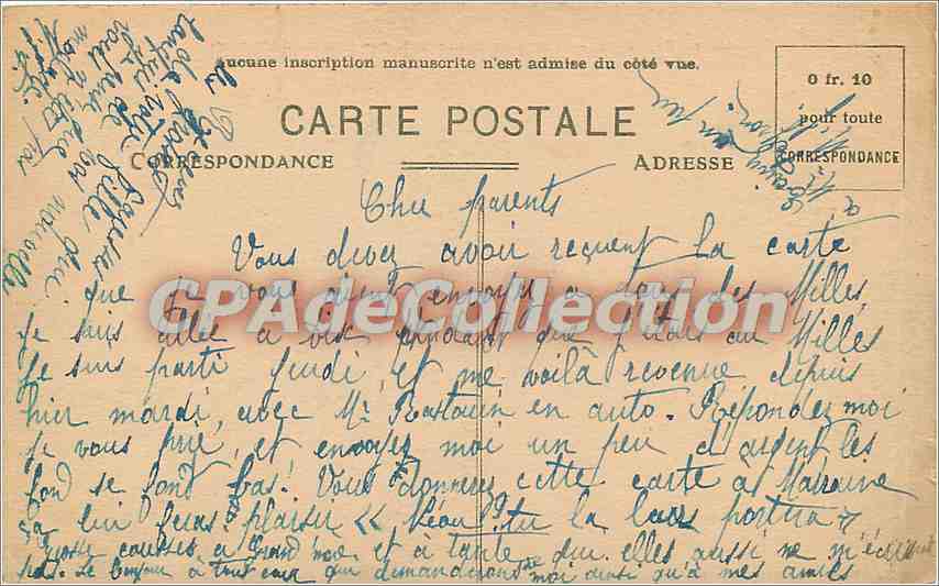 Aix-en-Provence — Fontaine Monumentale et Casino Municipal — NAKING (IMP. 1905) — AIX — Verso
