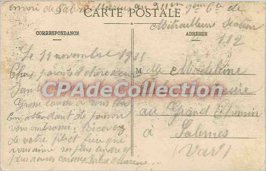 CPA Strasbourg L'ILle et le Theatre — Rückseite