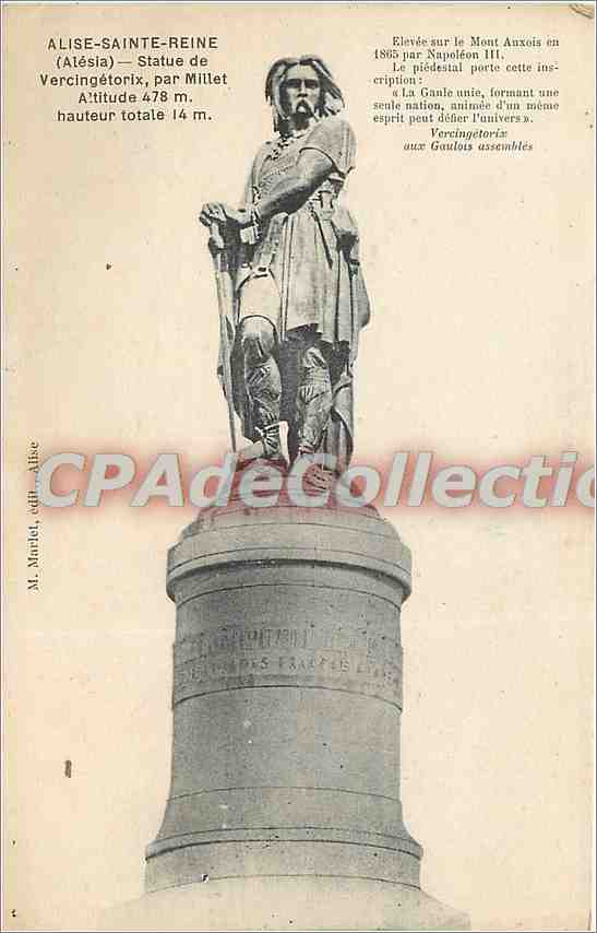 CPA Alise Sainte Reine (Alesia) Statue de Vercingetorix