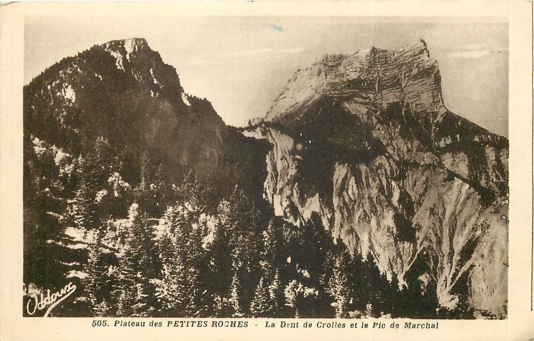 Plateau des PETITES ROCHES - La Dent de Crolles et le Pic de Marchal — Oddlornes, n°505