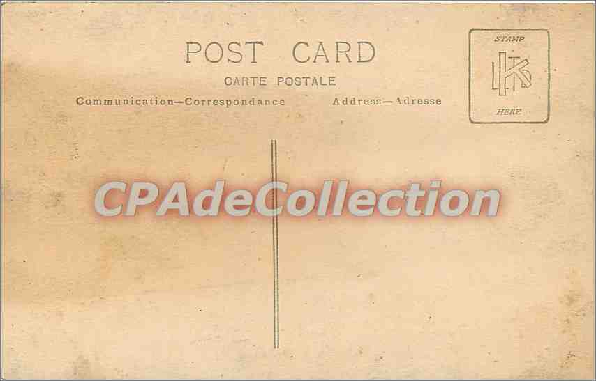 CPA homme — Verso