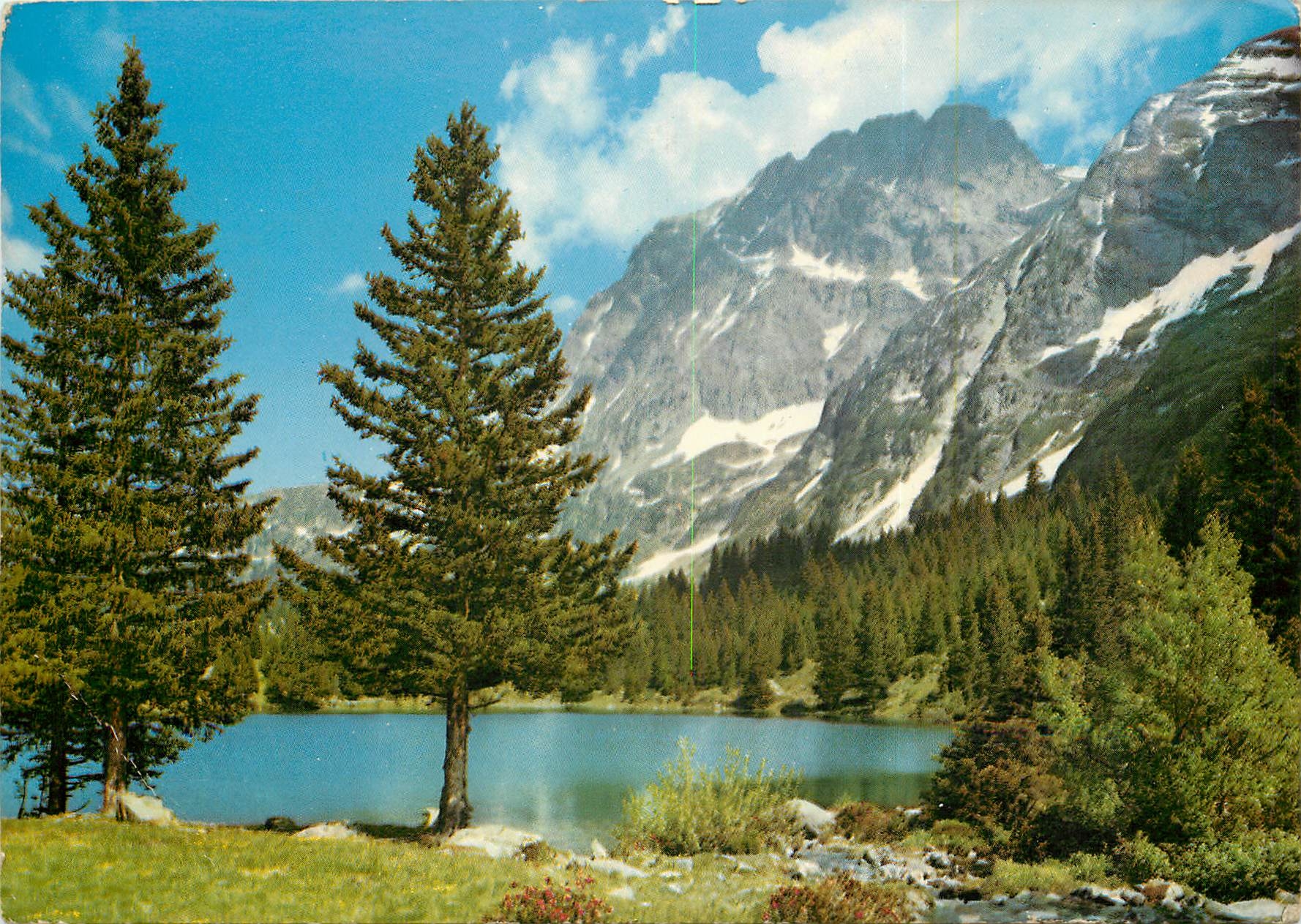 Les Alpes en couleurs naturelles — L'Oisans. Le Lac du Poursollet et le Taillefer (2861 m.) — Éditeur : KODAK EKTA CHROME