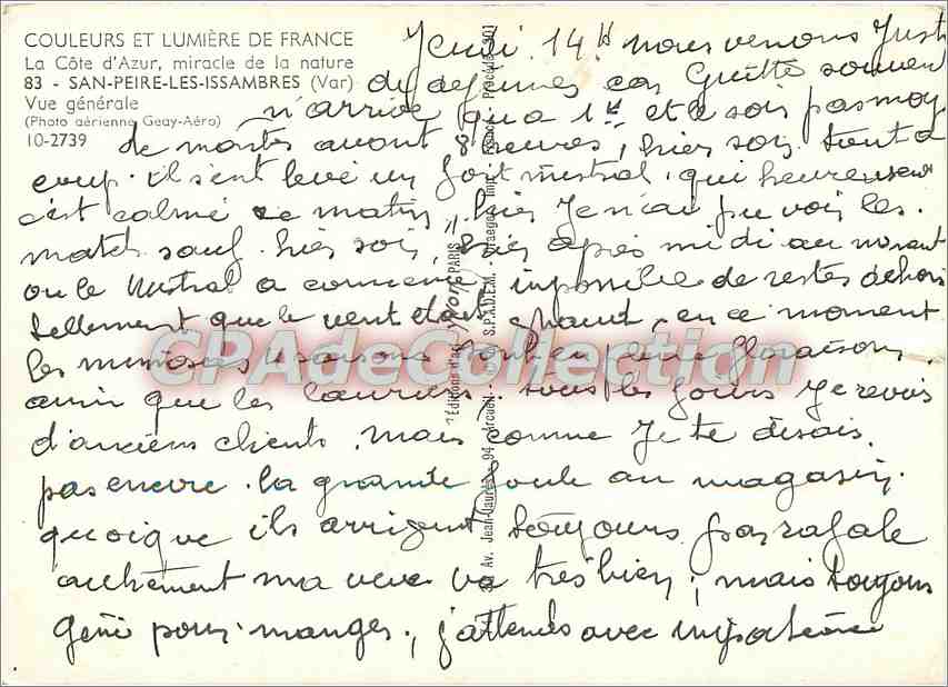 CPSM San Peire les Issambres (Var) Vue generale — Rückseite