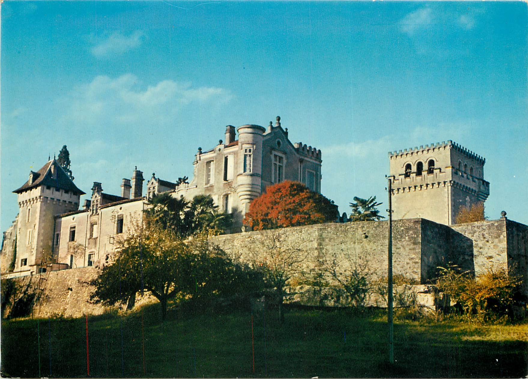 CPSM Auros (Gironde) Abbaye Cistercienne Sainte Marie du Rivet