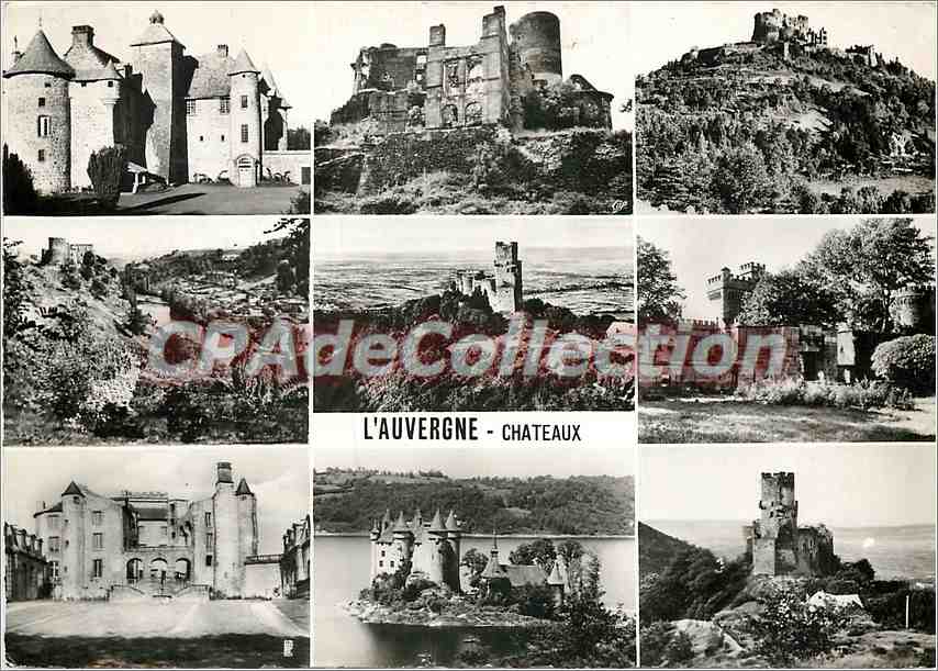 CPSM L'Auvergne Chateaux Chateaux de Cordes Murol Chateaux de Chouvigny