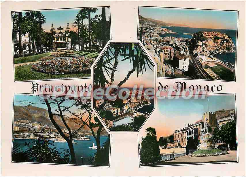CPSM Les Bords de la Riviera Principaute de Monaco Souvenir