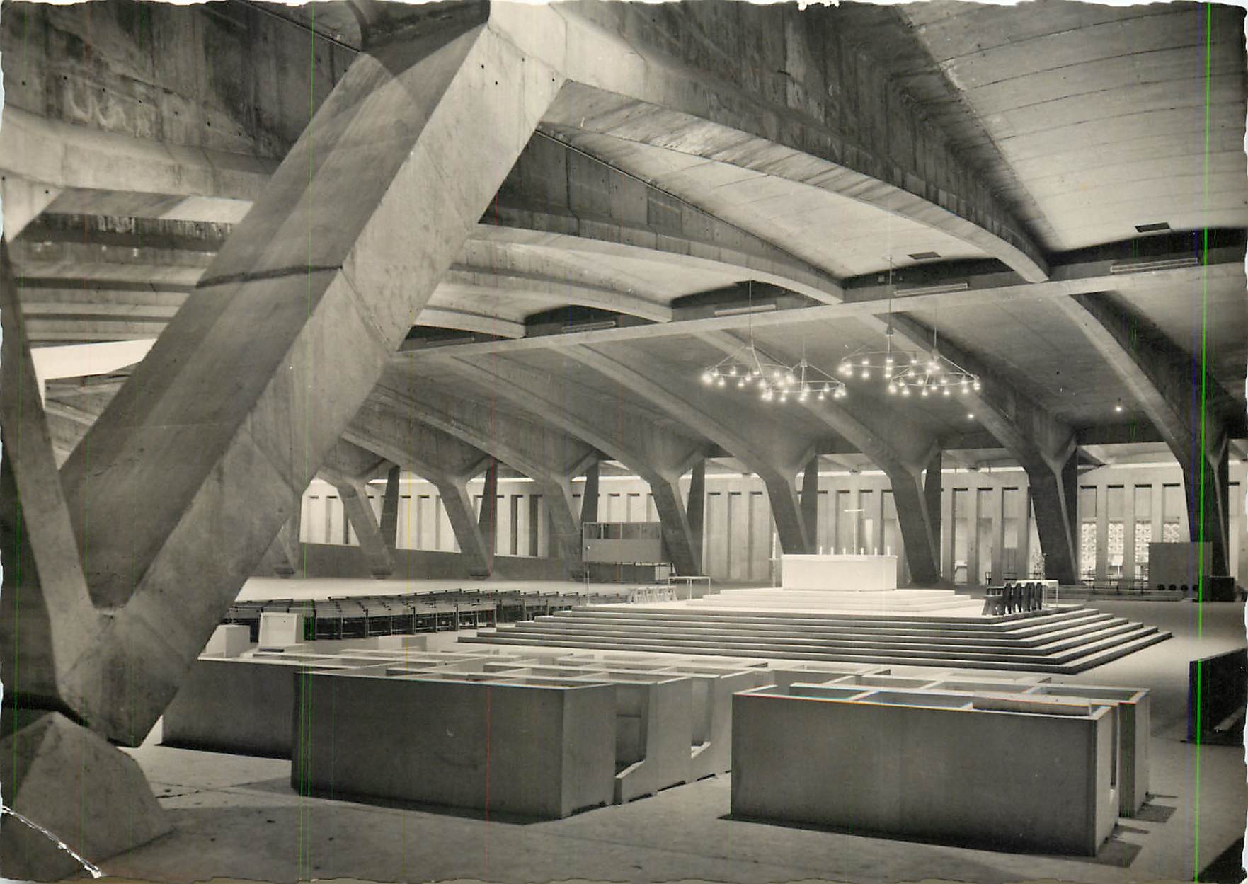 Sanctuary of Lourdes — Underground Basilica — Publisher N.D. No. 10.230