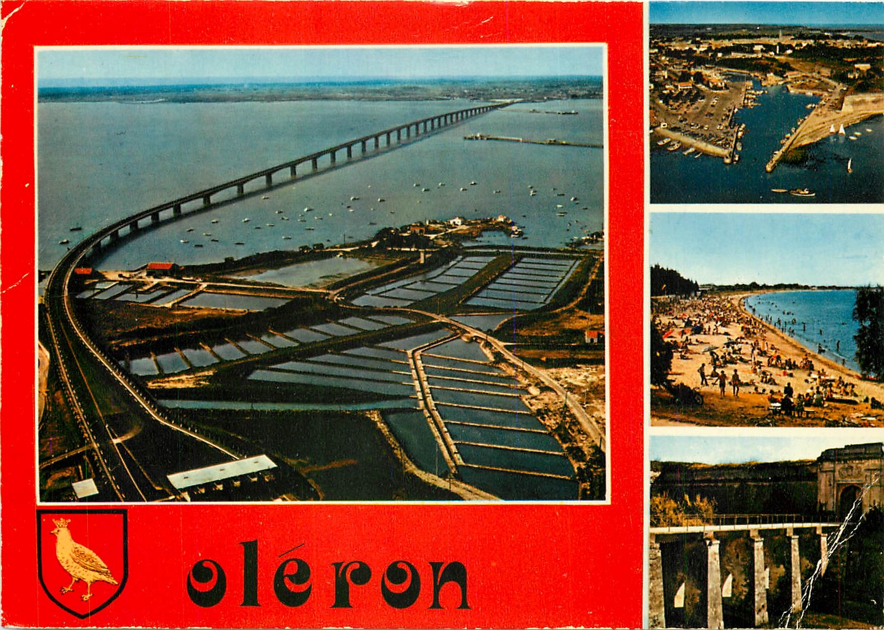 CPSM Ile D'Oleron Le Viaduc Oleron Continent Le Port du Chateau