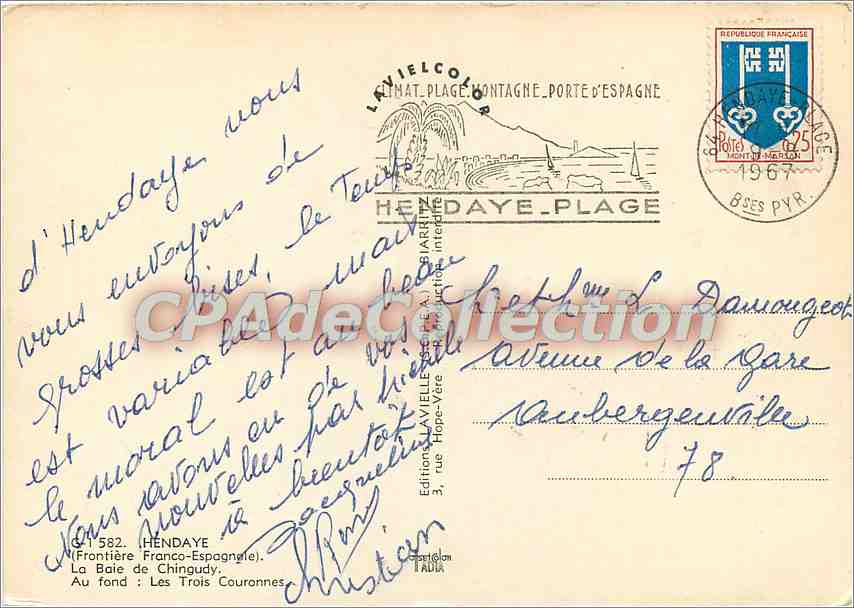 Lavvielle — vue du lac et des montagnes — Editions Lavvielle, n° 1582 — Reverso