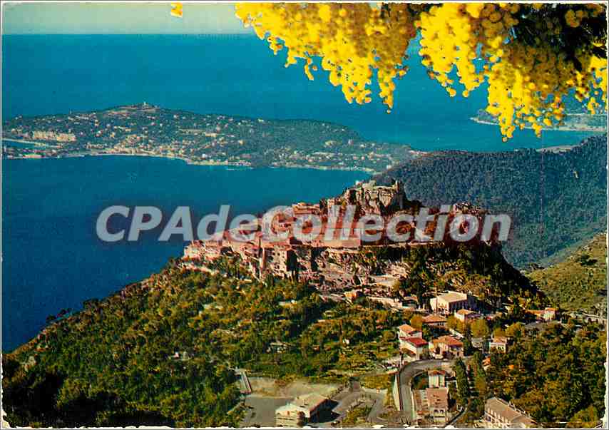 Eze — Vue générale sur le Village perché et sur le Cap Ferrat — Éditions Carrefour Mondial du Tourisme