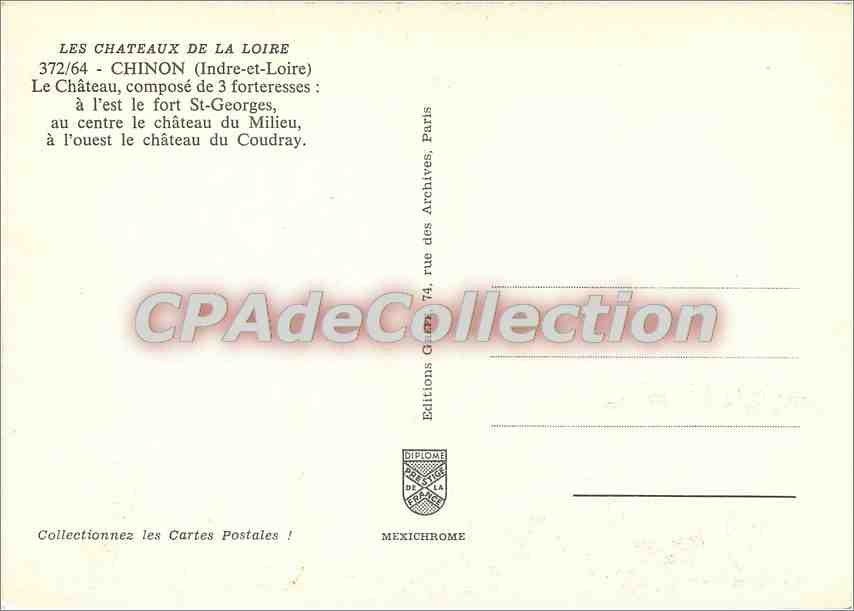 Chinon — Châteaux de la Loire — Éditions Diplôme — Reverso