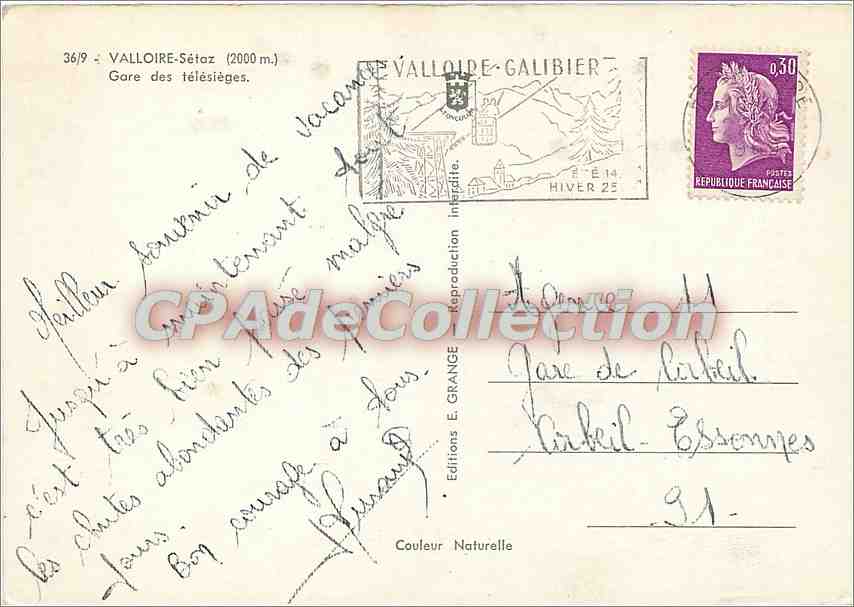 CPSM Petit journal Paris le lion de Belfort — Verso