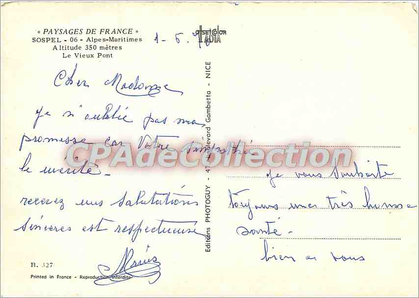 Sospel - Le Vieux Pont — Alpes-Maritimes — Éditions GORIA — Reverso