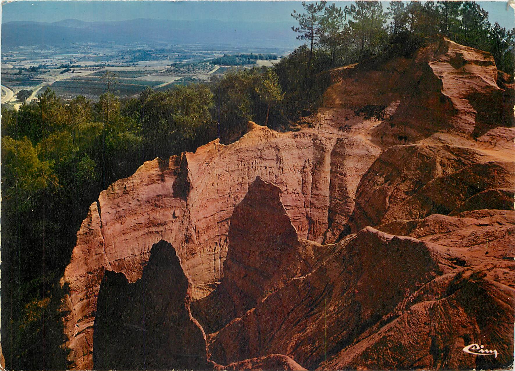 Roussillon (Vaucluse) — Die Ockerklippen und die Chaussée des Géants — Verleger Combier