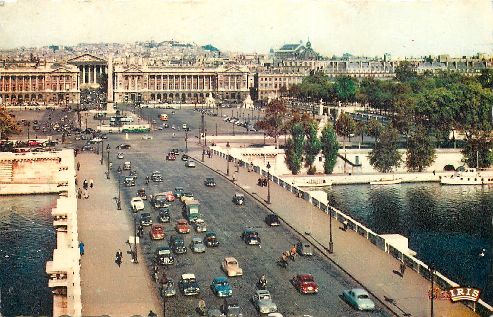 Place de la Concorde — Paris — Éditions Iris, n° 340 - Anverso