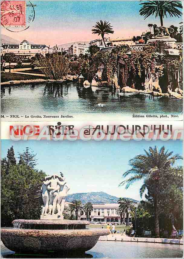 Nice - La Grotte, Nouveaux Jardins — Édition Gilletta, phot. Nice